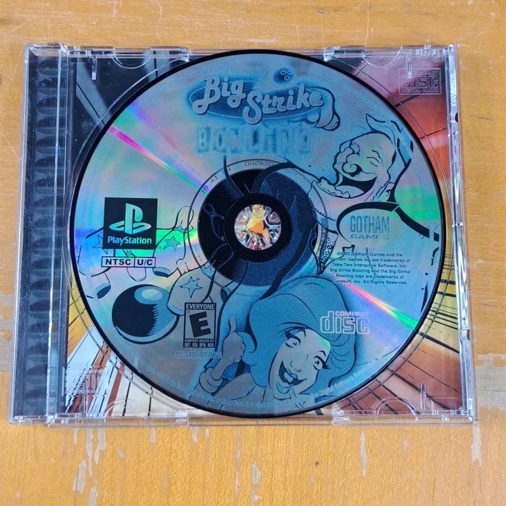 Vintage Playstation 1 lot of 2 games Pitfall 3d & Big Strike Bowling Not Tested